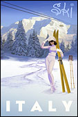 Ski Italy Poster